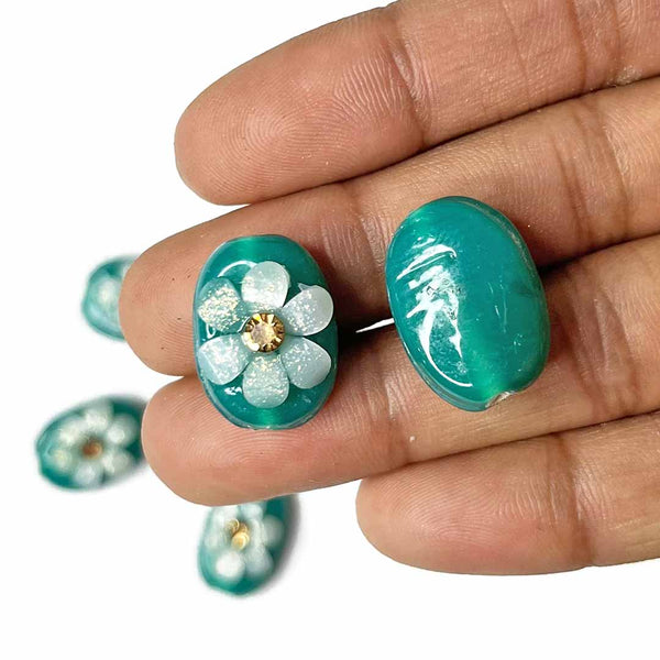 Teal Green Button | Fancy Button | jarkan Oval Shape Button | Button | White Flower Design Button | Brown color Button | jarkan Oval Shape button | craft shop india | indian craft shop | handmade art | art craft | craft online artificial flower | craft shop | wooden miniature | solawood flower | decoration essectials | wedding decoration | flower bunches | craft store online | online craft | indian art craft | indian craft store
