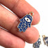 Blue Color Hamsa Hand Metal Charms Set Of 6