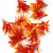 Dark Orange Color Shaded Leaf Filler Set Of 12