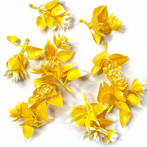 Yellow Shaded Color Leaf Filler Set Of 12