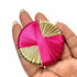Rani Pink And Golden Gota Plate Pack Of 20