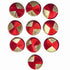 Red And Golden Gota Plate Pack Of 20