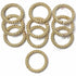 Golden and White Color Beaded Rings Set Of 6