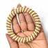 Golden and White Color Beaded Rings Set Of 6