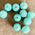 Firozi Color Katdana Beads Pack Of 10