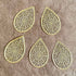 Lotus Leaf Full Cutwork Golden Patra Pack Of 20