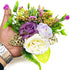 Mauve & Cream Flower Bunch Pack of 2 for Trousseau, Gift & Wedding Décor | Craft Shop India
