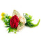Red & Peach Color Flower Bunch Pack Of 2 for Trousseau & Gift Packaging, Wedding & Festive Decoration