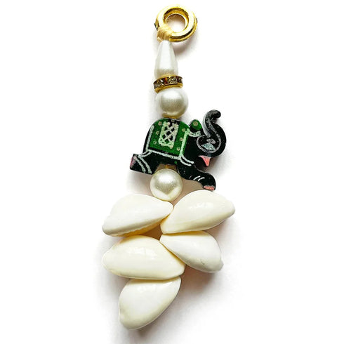 Kaudi & Black Elephant Tassels Latkan Set Of 10 For Saree Pallu, Dupatta, Blouse, Dress DIY, Art & Craft | Craft Shop India