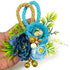 Rope Cord 3 Flower Bunch Pack of 4 for Gift Hamper, Trousseau Packaging & Craft Décor | Craft Shop India