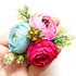 Handmade Artificial Peonies Flower Bunch Pack of 6 for Hamper, Trousseau & Wedding Décor | Craft Shop India