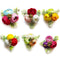 Handmade Artificial Peonies Flower Bunch Pack of 6 for Hamper, Trousseau & Wedding Décor | Craft Shop India