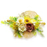 Premium Gold Ginkgo Leaf Flower Bunch Pack of 2 in Brown & Pista Green for Gift, Hamper & Wedding Decoration | Craft Shop India