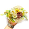 Premium Gold Ginkgo Leaf Flower Bunch Pack of 2 in Brown & Pista Green for Gift, Hamper & Wedding Decoration | Craft Shop India