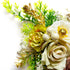 Premium Gold Ginkgo Leaf Flower Bunch Pack of 2 in Brown & Pista Green for Gift, Hamper & Wedding Decoration | Craft Shop India
