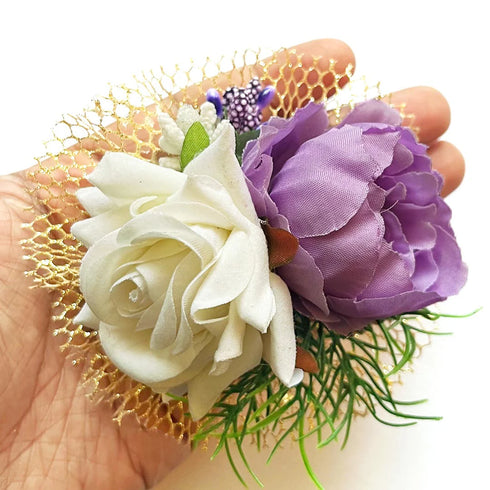 Big Peony with Rose Ready-to-Use Flower Bunch Pack of 4 for Trousseau, Hampers & Wedding Decoration | Craft Shop India