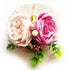 2 Cabbage Rose Flower Bunch Set of 4 for Trousseau Packing, Hamper & Wedding Décor | Craft Shop India