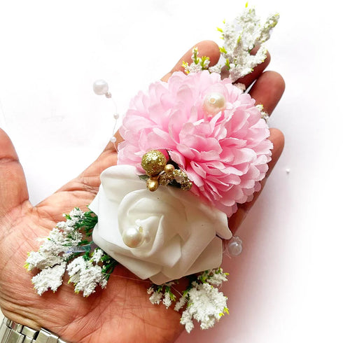 Artificial Carnation with Foam Flower Bunch Set of 4 for Trousseau, Home Décor & Wedding Arrangements | Craft Shop India