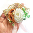 Ready-to-Use Mix Peonies & Ginkgo Leaf Flower Bunch Pack of 4 for Trousseau, Hampers & Festive Décor | Craft Shop India