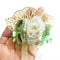 Ready-to-Use Mix Peonies & Ginkgo Leaf Flower Bunch Pack of 4 for Trousseau, Hampers & Festive Décor | Craft Shop India