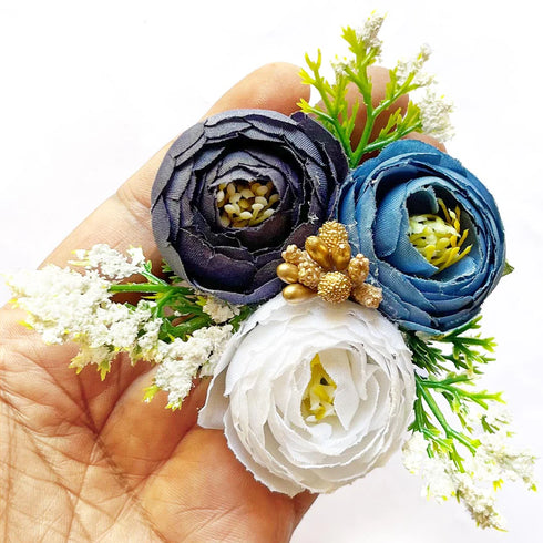 Handmade Artificial Peonies Flower Bunch Pack of 6 for Hamper, Trousseau & Wedding Décor | Craft Shop India