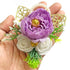Artificial Big Peony & Two Foam Flower Bunch Pack of 4 for Gift Packaging, Trousseau & Wedding Décor | Craft Shop India