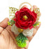 Artificial Big Peony & Two Foam Flower Bunch Pack of 4 for Gift Packaging, Trousseau & Wedding Décor | Craft Shop India