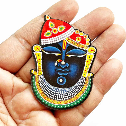 Shreenathji Face MDF Cutout Pack of 10 for Wall Hanging & Festive Decoration | Craft Shop India