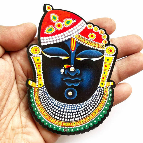 Shreenathji Face MDF Cutout Pack of 10 for Wall Hanging & Festive Decoration | Craft Shop India