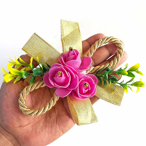 Small Foam Flower Bunch Pack of 4 for Trousseau, Gift Packaging, Wedding & Festive Decoration | Craft Shop India