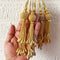 Handmade Ethnic Golden Seadbeads Latkan Tassel Set of 2 for Saree Pallu, Blouse, Suits, Dupatta, Lehenga Decor | Craft Shop India