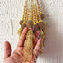 Designer Handmade Golden Ethnic Latkan Tassel Set of 2 for Traditional Wear & Décor | Craft Shop India