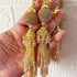 Designer Handmade Golden Ethnic Latkan Tassel Set of 2 for Traditional Wear & Décor | Craft Shop India