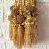 Designer Handmade Golden Ethnic Latkan Tassel Set of 2 for Traditional Wear & Décor | Craft Shop India
