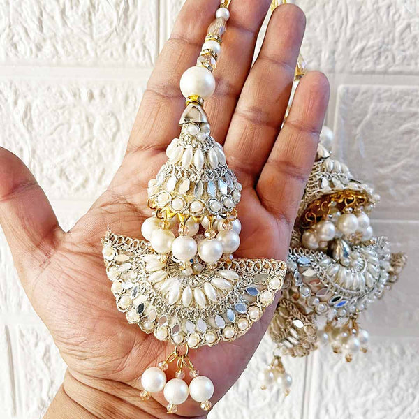 Handmade Mirror Cushion Latkan Tassel Set of 2 for Ethnic Wear & Décor | Craft Shop India