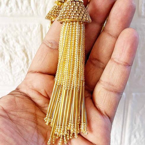 Handmade Ethnic Nalki Latkan Tassel Set of 2 for Saree Pallu, Blouse, Suits, Dupatta, Lehenga Decor | Craft Shop India