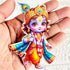 Kanha ji Cutout Pack of 10 (D-3) For Wall Hanging, Janmashtmi Decoration, Temple Decor and Craft Projects | Craft Shop India