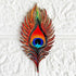 Golden Peacock Feather (Mor Pankh) MDF Cutout Pack of 10 for Wall Hanging & Festive Decoration | Craft Shop India