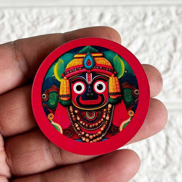 Lord Jagannath Face MDF Cutout D1 Set of 10 for Festive & Temple Décor | Craft Shop India