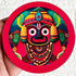 Lord Jagannath Face MDF Cutout D1 Set of 10 for Festive & Temple Décor | Craft Shop India