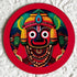 Lord Jagannath Face MDF Cutout D1 Set of 10 for Festive & Temple Décor | Craft Shop India