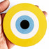 Yellow Evil Eye MDF Cutout Pack of 10 for Wall Hanging, Craft & Decoration | Craft Shop India