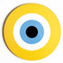 Yellow Evil Eye MDF Cutout Pack of 10 for Wall Hanging, Craft & Decoration | Craft Shop India
