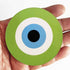 Green Evil Eye MDF Cutout Pack of 10 for Wall Hanging, Craft & Decoration | Craft Shop India