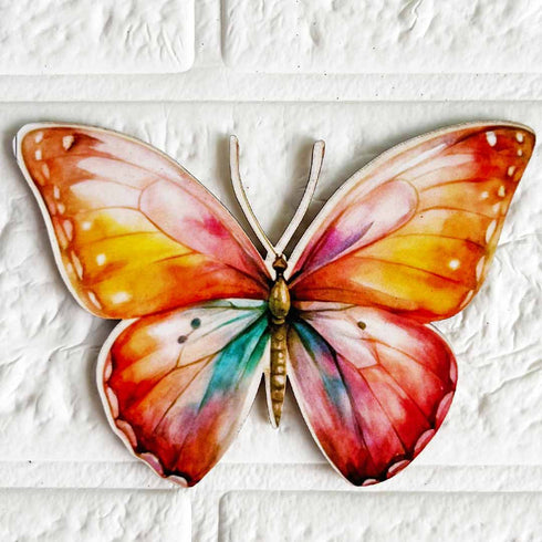 Butterfly MDF Cutout Pack of 10 for Home Decoration, Festive Décor, DIY Projects & Craft work D - 1 | Craft Shop India