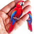 Traditional Red Parrot Cutout Pack of 10 for Wall Décor, DIY & Art Projects | Craft Shop India
