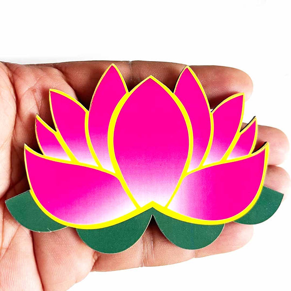 Pichwai Lotus Cutout Set of 10 for Wall & Festive Décor (D 3) | Craft Shop India