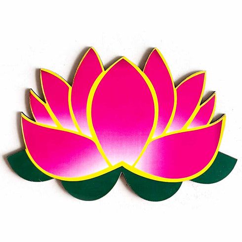 Pichwai Lotus Cutout Set of 10 for Wall & Festive Décor (D 3) | Craft Shop India