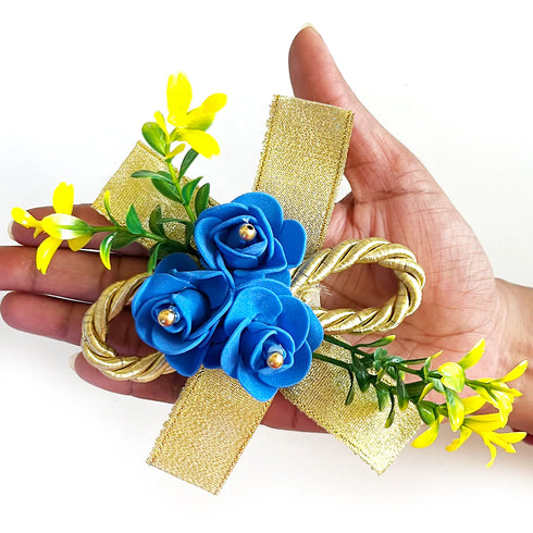 Small Foam Flower Bunch Pack of 4 for Trousseau, Gift Packaging, Wedding & Festive Decoration | Craft Shop India