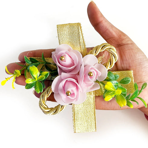 Small Foam Flower Bunch Pack of 4 for Trousseau, Gift Packaging, Wedding & Festive Decoration | Craft Shop India